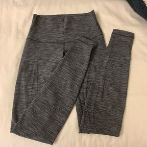 Lululemon High-Waisted grey heathered leggings